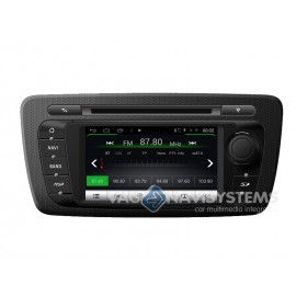 Navidroid® Seat Ibiza (6J) 2012 en adelante - Android 4.4.4, GPS, 6.2" HD 1080P, DVD, BT, WI-FI, Quad Core, 16GB, Mirror Link