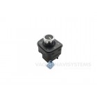 Mando original VAG para retrovisores calefactables y abatibles, acabado en Aluminio - 5K1959565