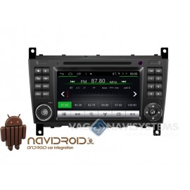 Navidroid® Mercedes 2004/10 Class C, CLC, CLS, G - Android 4.4.4, GPS, 7" HD 1080P, DVD, BT, WI-FI, Quad Core, 16GB, Mirror Link