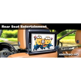 Headrests Monitors Kit AMX090-HD LED 9" (22.9cm) with IR Transmitter