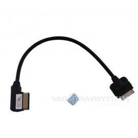 4F0051510K - Cable iPod®, iPhone®, 30 pin, AMI Audi Music Interface - MMI 3G, RNSE , Concert III, Simphony III