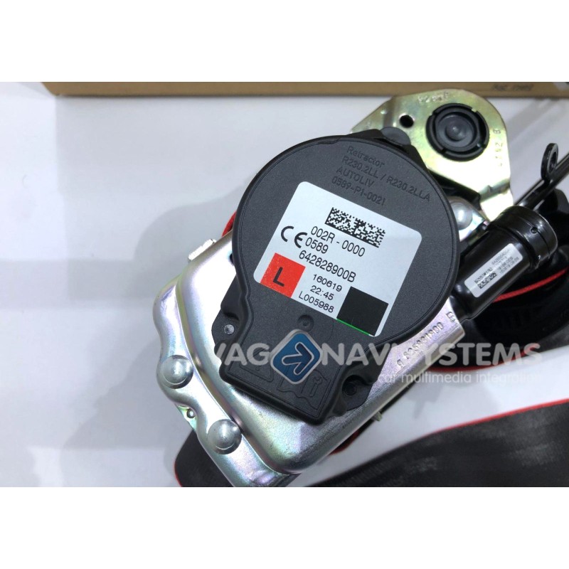 Front right 3 point security belt with pretensor and lock for Audi A4 (F4) (Ref: 8W6 857 706KVM 1)