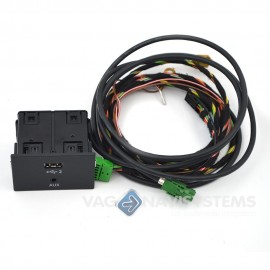 Conexión USB + AUX-IN, compatible con Audi A3/Q2 MIB 2 - Smartphone Interface