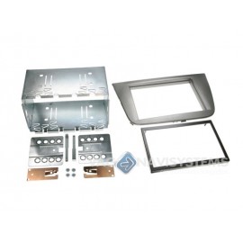 Autoradio 2 DIN mounting frame - Seat Altea 5P / Toledo 5P with mounting plates - Anthracite