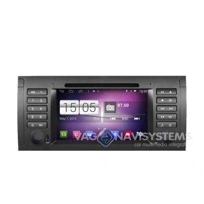 Navidroid® BMW Serie 5 (E39), X5 (E53) - Android 4.4.4, GPS, 7" HD 1080P, DVD, BT, WI-FI, Quad Core, 16GB, Mirror Link