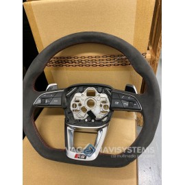 Multifunction steering wheel flat bottom - Audi Genuine - Audi RS Q3 (F3) - version RS