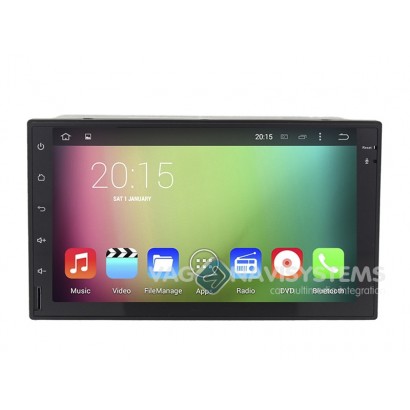 Navidroid® Universal 2DIN - Android 5.1.1, GPS, 7" HD 1080P, BT, WI-FI, Quad Core, 16GB, Mirror Link